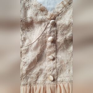 Elegant Ballet Pink Lace Dress with Spaghetti Straps